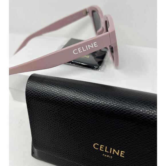 Celine Sunglasses Pink Square Frames with Gray Lenses NWOT Case Box - Picture 4 of 8